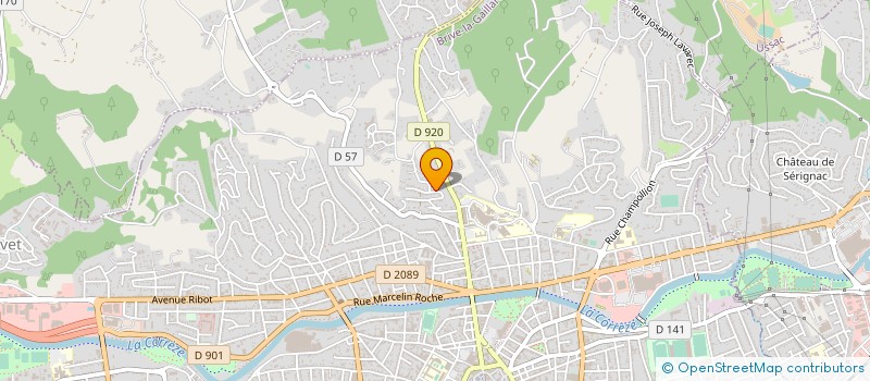 localisation de l'entreprise SCI SEGUR  BRIVE-LA-GAILLARDE