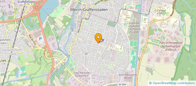 localisation de l'entreprise SCI SEGURO  ILLKIRCH-GRAFFENSTADEN