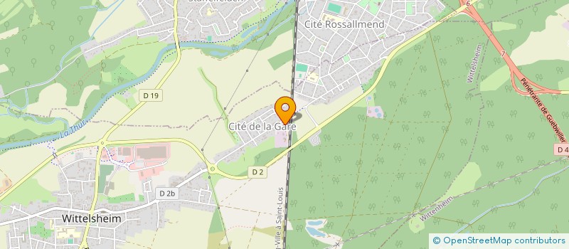 localisation de l'entreprise SCI SEH  WITTELSHEIM