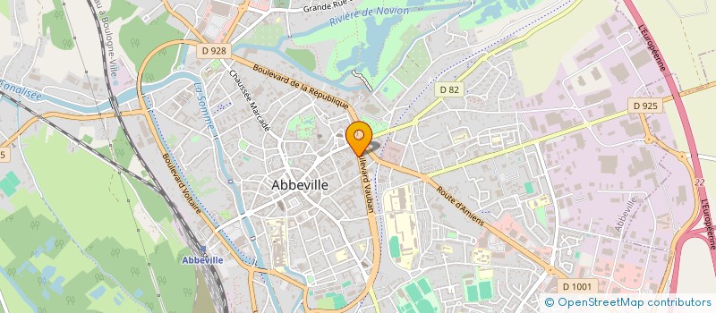 localisation de l'entreprise SCI SEHET à ABBEVILLE