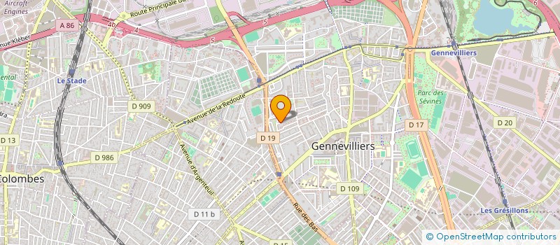 localisation de l'entreprise SCI SEHILI à GENNEVILLIERS