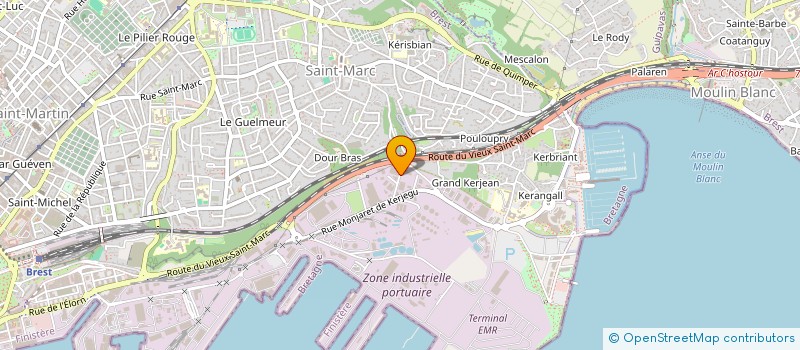 localisation de l'entreprise SCI SEIB  BREST