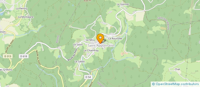 localisation de l'entreprise SCI SEIDA IMMO  SAINT-APPOLINAIRE