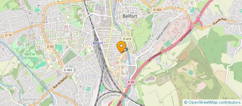 localisation de l'entreprise SCI SEILER à BELFORT