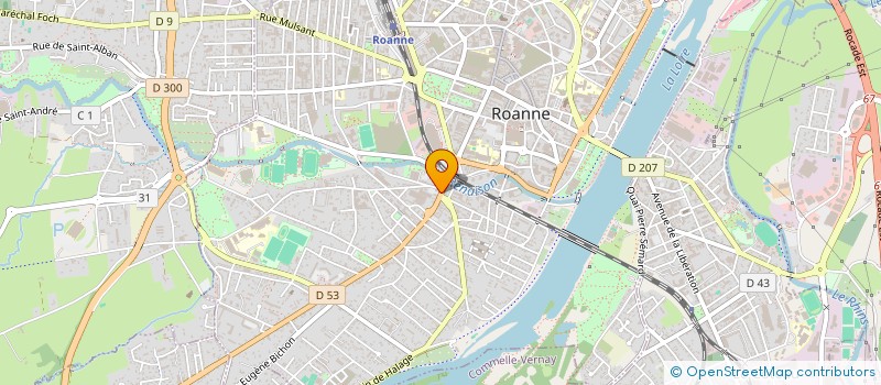 localisation de l'entreprise SCI SEILLIER  ROANNE