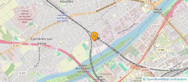 localisation de l'entreprise SCI SEINE BOX  CARRIERES-SUR-SEINE