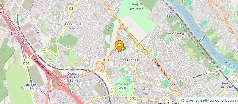 localisation de l'entreprise SCI SEINE CONSEIL à EVRY-COURCOURONNES