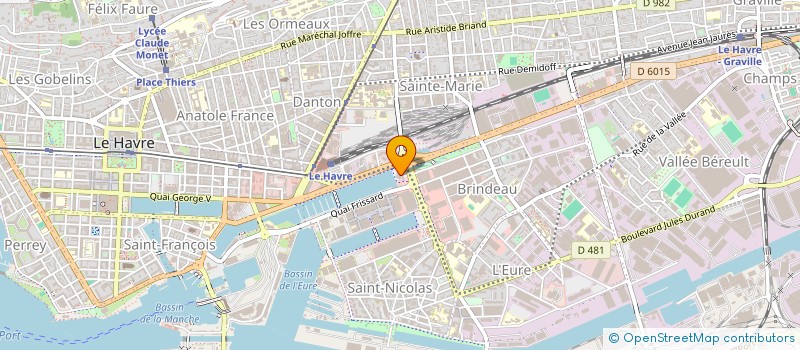 localisation de l'entreprise SCI SEINE ESTUAIRE BASSE NORMANDIE à LE HAVRE