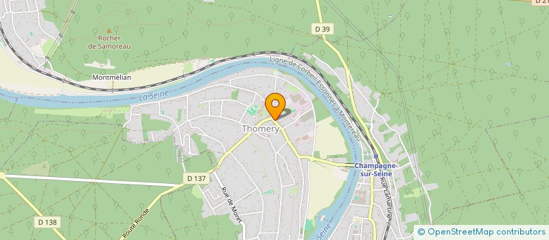 localisation de l'entreprise SCI SEINE ET CHARME  THOMERY