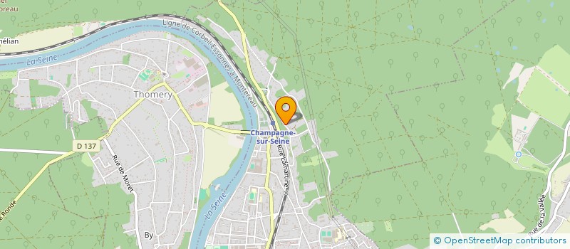 localisation de l'entreprise SCI SEINE ET SORGUES  CHAMPAGNE-SUR-SEINE