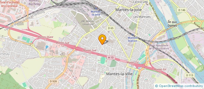 localisation de l'entreprise SCI SEINE IMMOBILIERE  MANTES-LA-VILLE