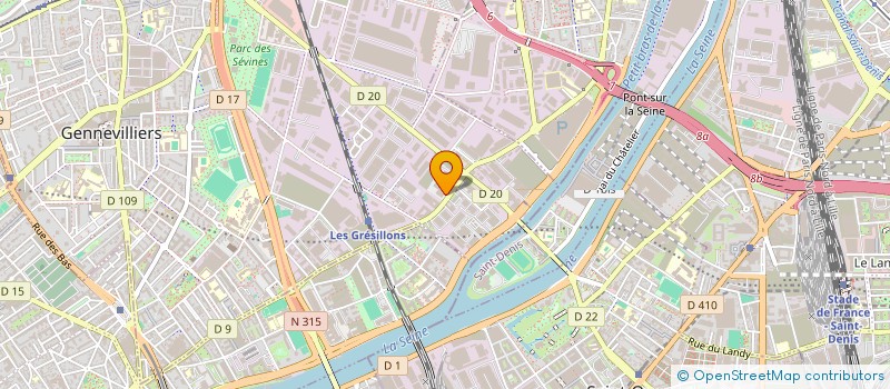 localisation de l'entreprise SCI SEINE MARTIN  GENNEVILLIERS