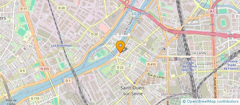 localisation de l'entreprise SCI SEINE SAINT OUEN à SAINT-OUEN-SUR-SEINE