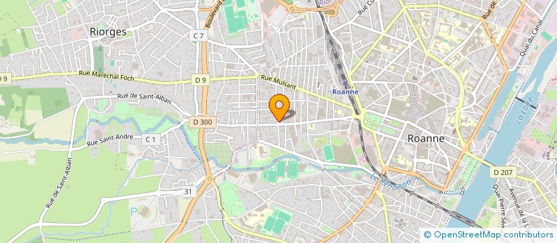 localisation de l'entreprise SCI SEIPAS  ROANNE