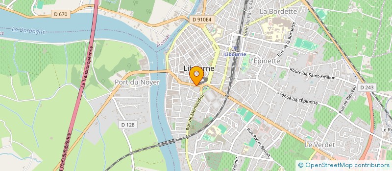 localisation de l'entreprise SCI SEIRYU  LIBOURNE