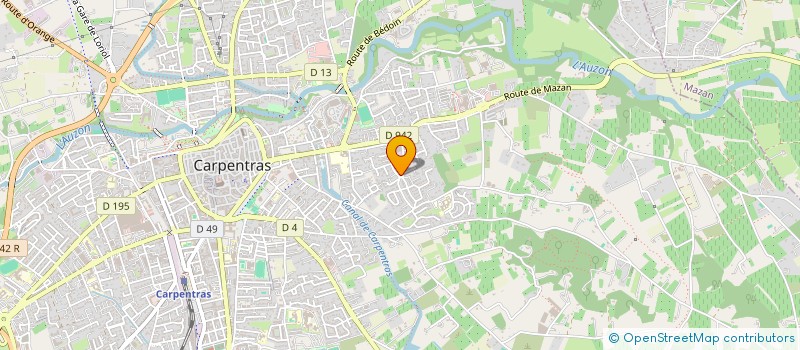 localisation de l'entreprise SCI SEJADE  CARPENTRAS