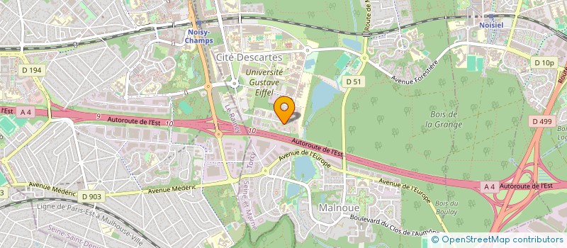 localisation de l'entreprise SCI SEJOURS DU GRAND STADE  CHAMPS-SUR-MARNE