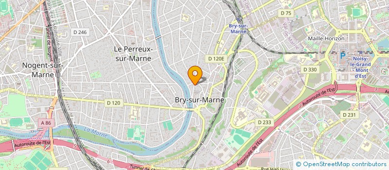 localisation de l'entreprise SCI SEJP  BRY-SUR-MARNE