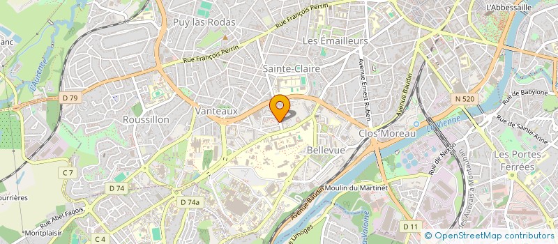 localisation de l'entreprise SCI SEL 2B à LIMOGES