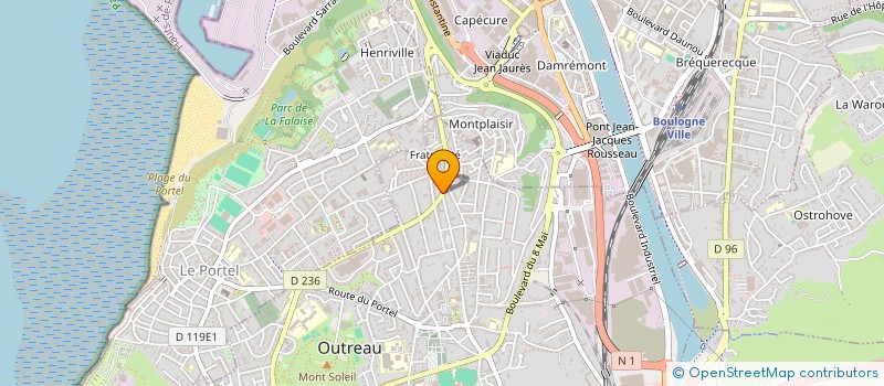 localisation de l'entreprise SCI SELAD  OUTREAU