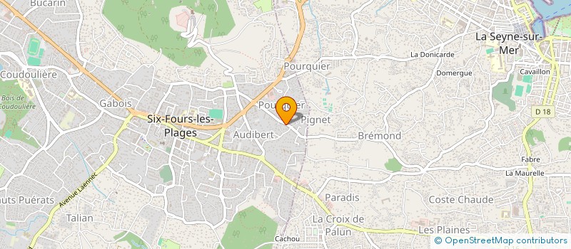 localisation de l'entreprise SCI SELAMA à SIX-FOURS-LES-PLAGES