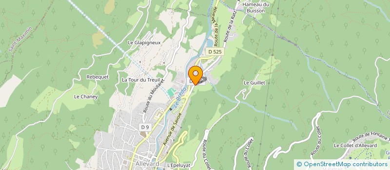 localisation de l'entreprise SCI SELCO  ALLEVARD