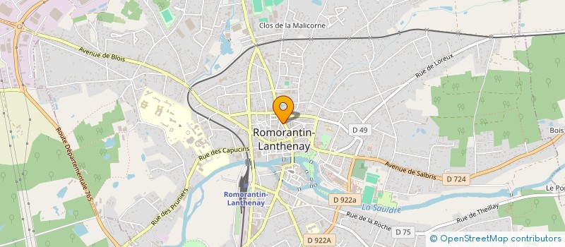 localisation de l'entreprise SCI SELECTION  ROMORANTIN-LANTHENAY