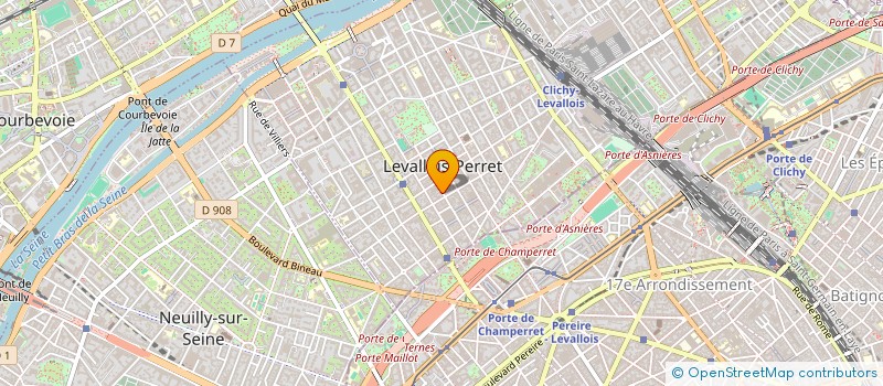 localisation de l'entreprise SCI SELENE à LEVALLOIS-PERRET