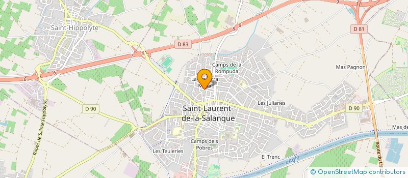 localisation de l'entreprise SCI SELENE  SAINT-LAURENT-DE-LA-SALANQUE