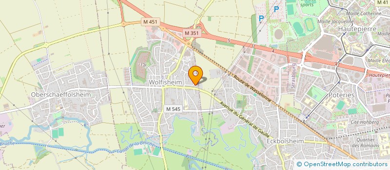 localisation de l'entreprise SCI SELENEVAN  WOLFISHEIM