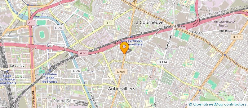 localisation de l'entreprise SCI SELIM à LA COURNEUVE
