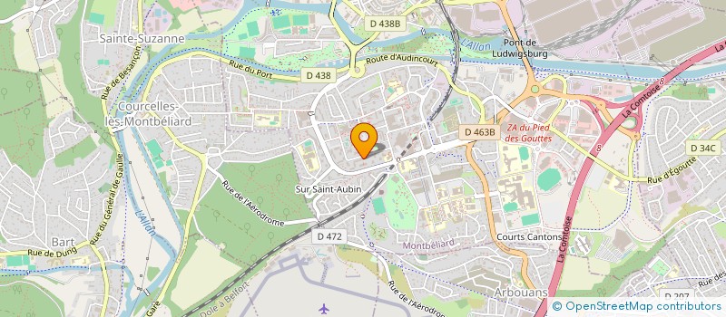 localisation de l'entreprise SCI SELIME à MONTBELIARD