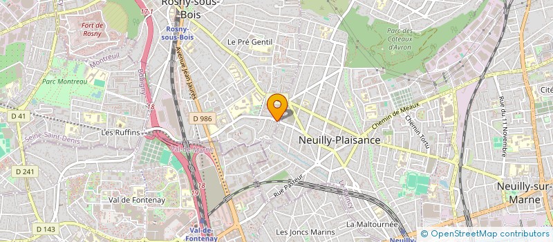localisation de l'entreprise SCI SELIN à ROSNY-SOUS-BOIS