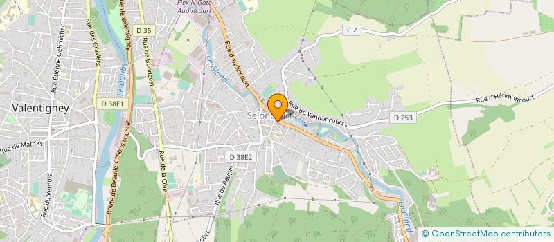 localisation de l'entreprise SCI SELONCOURT CYGNE  SELONCOURT