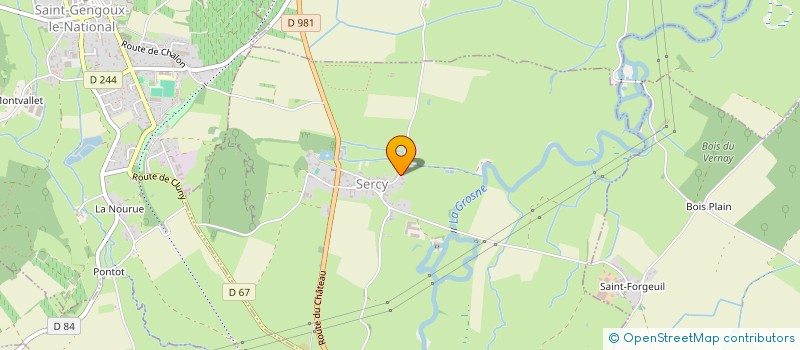 localisation de l'entreprise SCI SELOSA  SERCY