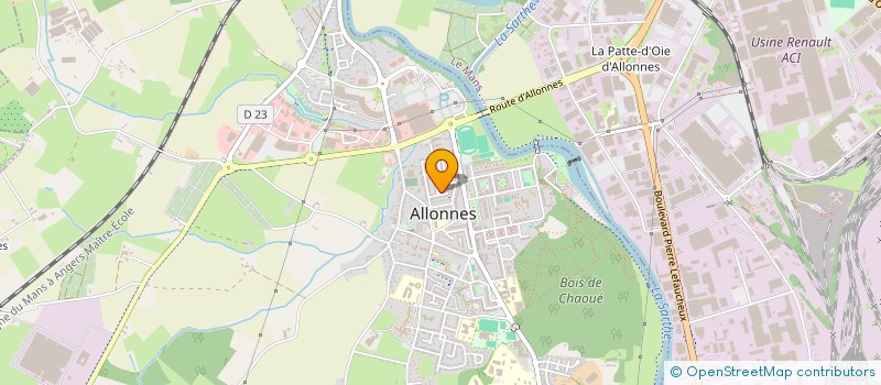 localisation de l'entreprise SCI SELSEVIS  ALLONNES