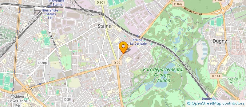 localisation de l'entreprise SCI SELTA à STAINS