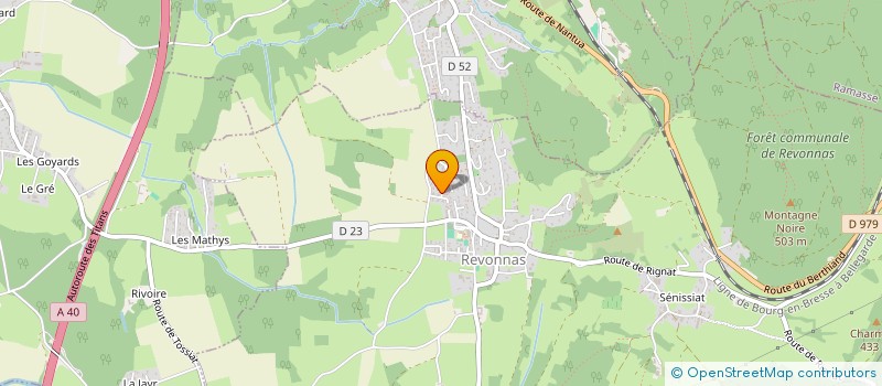 localisation de l'entreprise SCI SELTA PATRIMOINE  REVONNAS