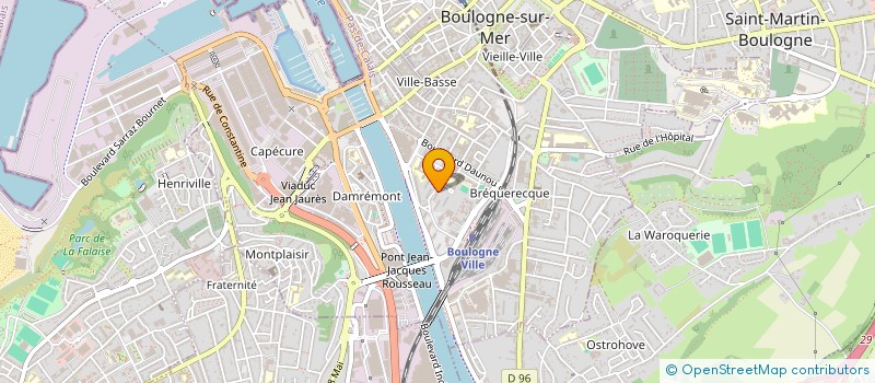 localisation de l'entreprise SCI SELUAURO  BOULOGNE-SUR-MER