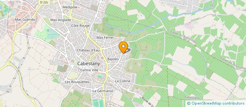 localisation de l'entreprise SCI SELVA  CABESTANY