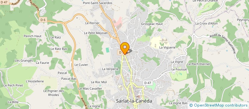 localisation de l'entreprise SCI SELVES  SARLAT-LA-CANEDA