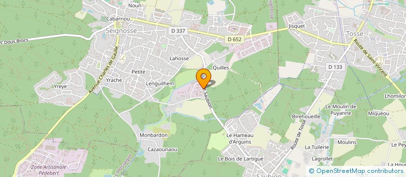 localisation de l'entreprise SCI SELY  SEIGNOSSE