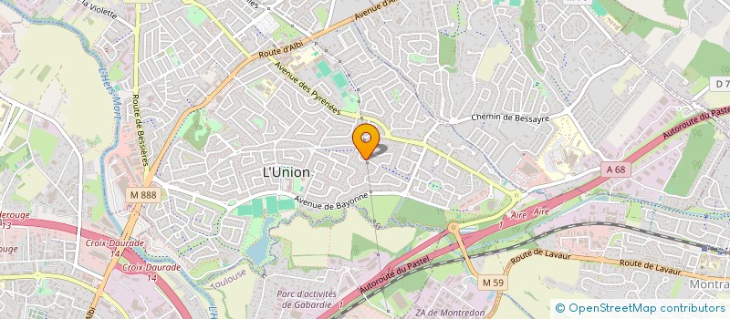 localisation de l'entreprise SCI SELY à L'UNION