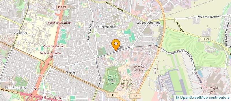 localisation de l'entreprise SCI SEM  BRON