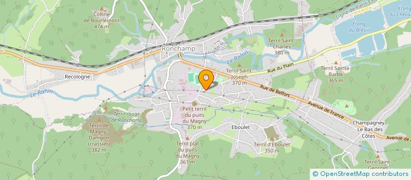 localisation de l'entreprise SCI SEMA  RONCHAMP