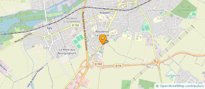 localisation de l'entreprise SCI SEMA  ARPAJON