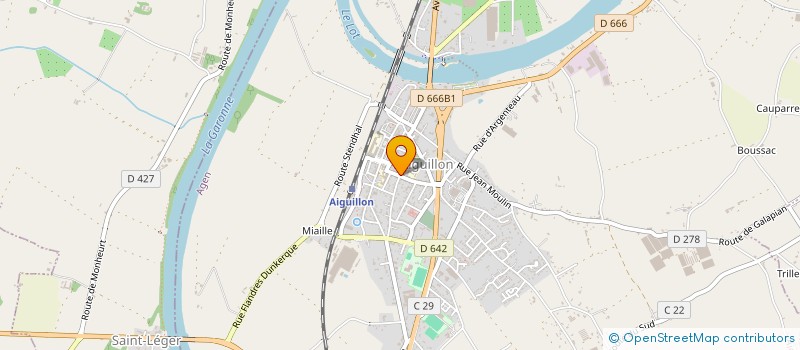 localisation de l'entreprise SCI SEMAPAJE à AIGUILLON