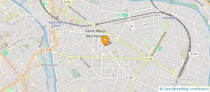 localisation de l'entreprise SCI SEMAPHORE à SAINT-MAUR-DES-FOSSES