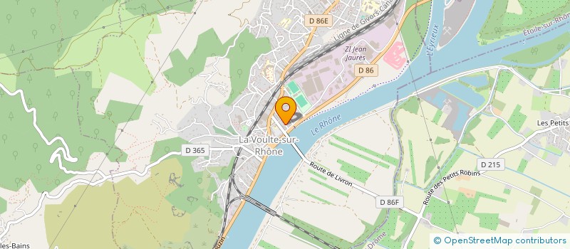 localisation de l'entreprise SCI SEMARD  LA VOULTE-SUR-RHONE