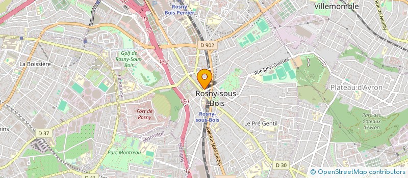 localisation de l'entreprise SCI SEMBAT 2 à ROSNY-SOUS-BOIS